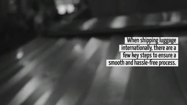 'Video thumbnail for How To Ship Luggage Internationally'