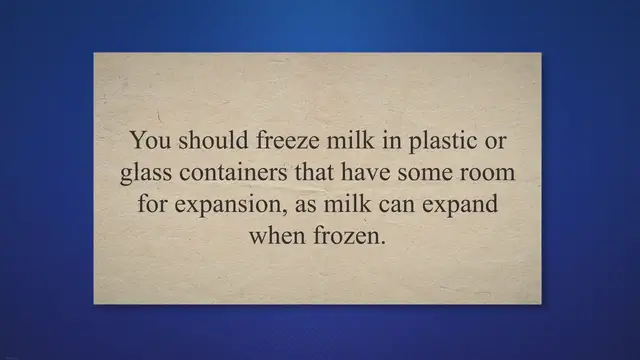 Video thumbnail for Can You Freeze Milk?