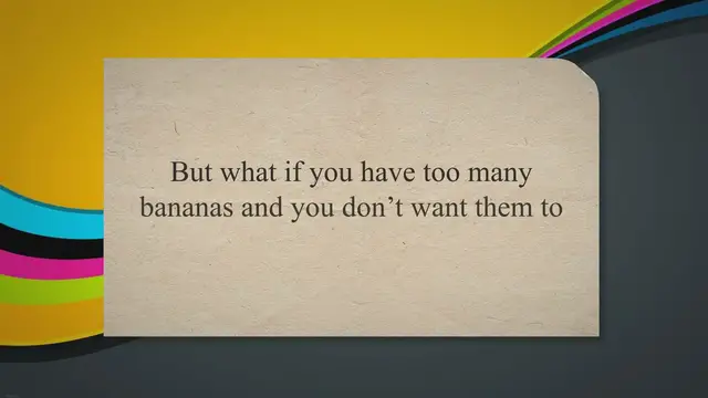 Video thumbnail for Can You Freeze Bananas? How to Store Bananas for Longer - Press To Cook