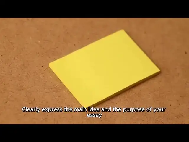 Video thumbnail for Thesis Statement