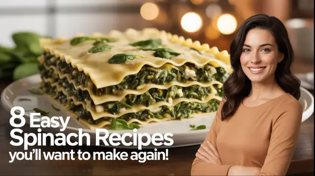'Video thumbnail for 8 Easy Spinach Recipes You’ll Want to Make Again!'