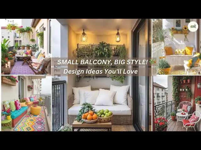 'Video thumbnail for Small Balcony, Big Style | Creative Balcony Decor Ideas'