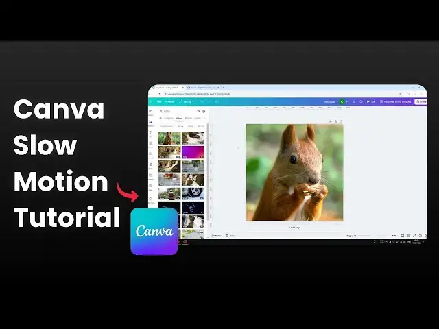 'Video thumbnail for How to Create a Slow Motion Effect in Canva Video'