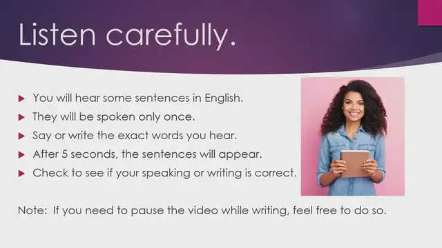 Video thumbnail for Listening Practice Test 1