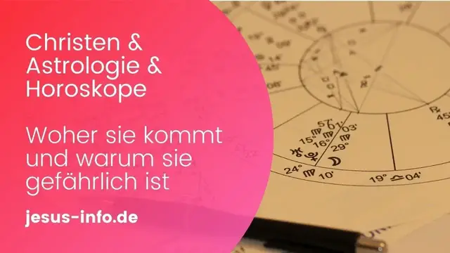 Video thumbnail for Astrologie & Christentum - Warum Sternzeichen und Horoskope nichts für Christen sind!