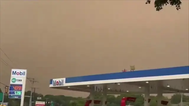 Video thumbnail for Canadian Wildfire Smoke In Swampscott, MA.