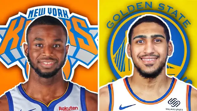 'Video thumbnail for knyt: knicks trade rumors: andrew wiggins for obi toppin? warriors mock trade!'