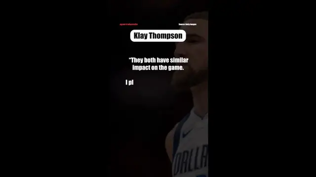 Video thumbnail for Klay Thompson Makes Huge Giannis Antetokounmpo–Stephen Curry Comparison