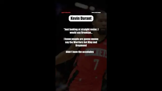 Video thumbnail for Kevin Durant Diminishes Warriors Superteam Again, Fans Are Furious