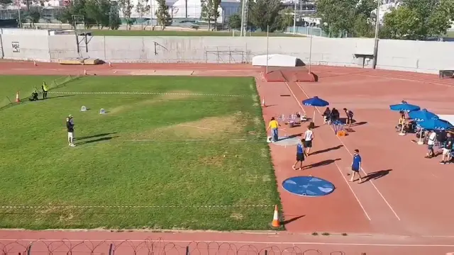 Video thumbnail for Shot put 12.74 pb competition throw 2nd place