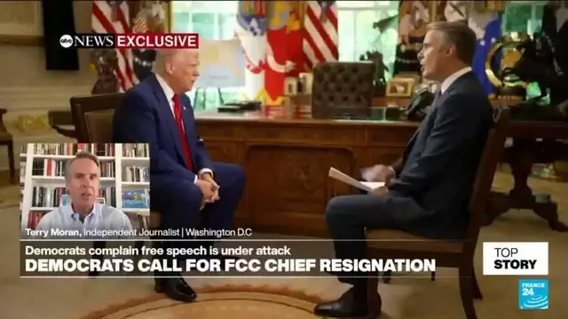 'Video thumbnail for 'Shocked, not surprised': Terry Moran on US media caving to weaponised FCC & 'petty autocrat' Trump'