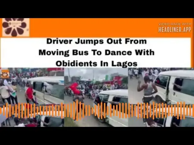 Video thumbnail for Driver Jumps Out From Moving Bus To Dance With Obidients In Lagos ~ OsazuwaAkonedo