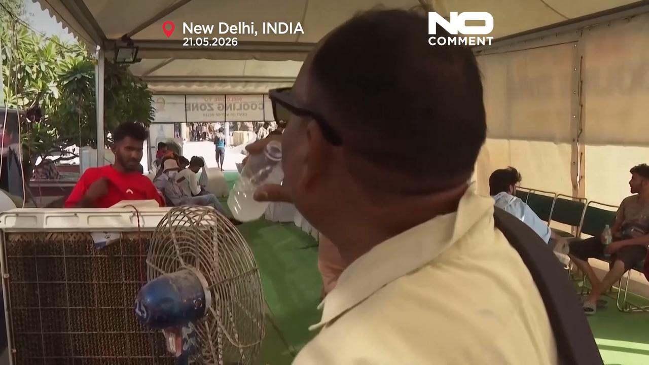Video thumbnail for Intensifying heat wave grips northern India as temperatures near 48°C
