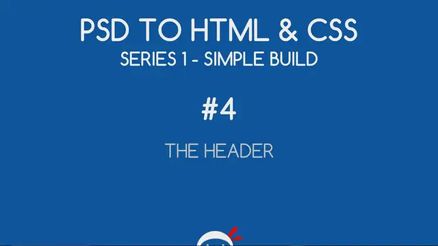 Video thumbnail for PSD to HTML & CSS (Series 1, unresponsive) #4 - Making the Header