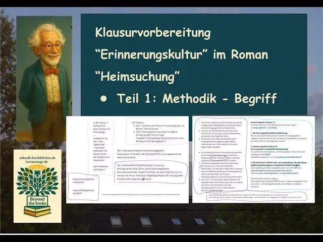 Video thumbnail for T1: "Heimsuchung" - "Erinnerungskultur" - Vorbereitung einer Stellungnahme/Erörterung - methodisch