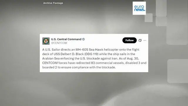 Video thumbnail for Iran launches strikes on Jordan after US attacks an island in Hormuz