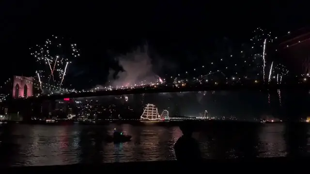 Video thumbnail for US: Macy’s 50th Independence Day Fireworks Show Marks America’s 250th Anniversary.
