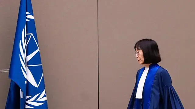 Video thumbnail for ICC Chief Tomoko Akane vows to defend court after U.S. sanctions
