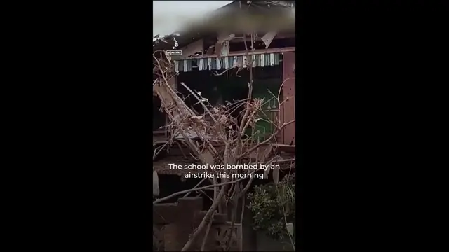 'Video thumbnail for Air strike kills school students in Myanmar'