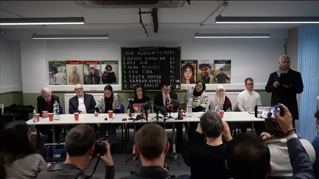 Video thumbnail for Pro-Palestinian hunger strikers face death in jail, doctors say