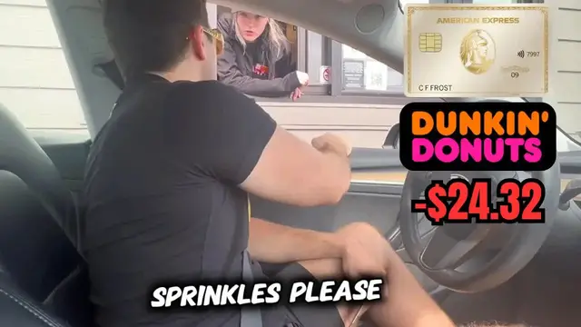 Video thumbnail for anthony venture: amex gold card challenge! testing new credits at dunkin', five guys & more