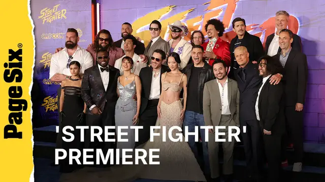 Video thumbnail for Jason Momoa, 50 Cent, Noah Centineo and more hit the 'Street Fighter' premiere
