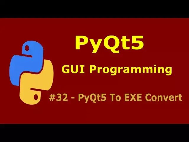 'Video thumbnail for PyQt5 To EXE Converting  In Simple Way #32'