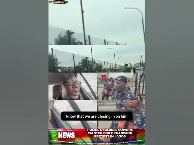 Video thumbnail for Police Declares Sowore Wanted For Organising Protest In Lagos