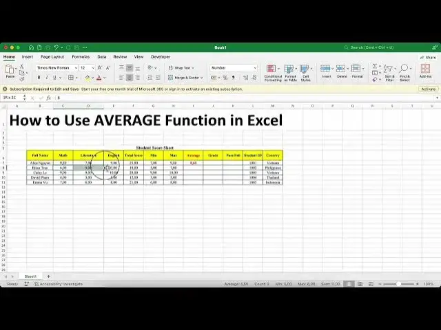 Video thumbnail for Excel 365: Cách sử dụng hàm AVERAGE trong Excel