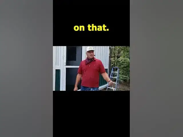 Video thumbnail for Awning Installation From Cheap Roofing Materials #Shorts