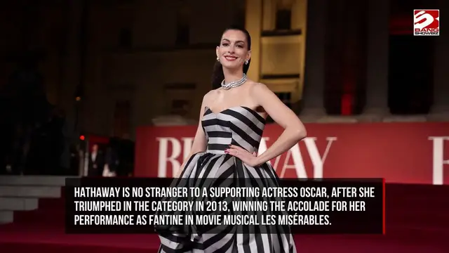 Video thumbnail for Universal Pictures to campaign for The Odyssey star Anne Hathaway in supporting actress categories