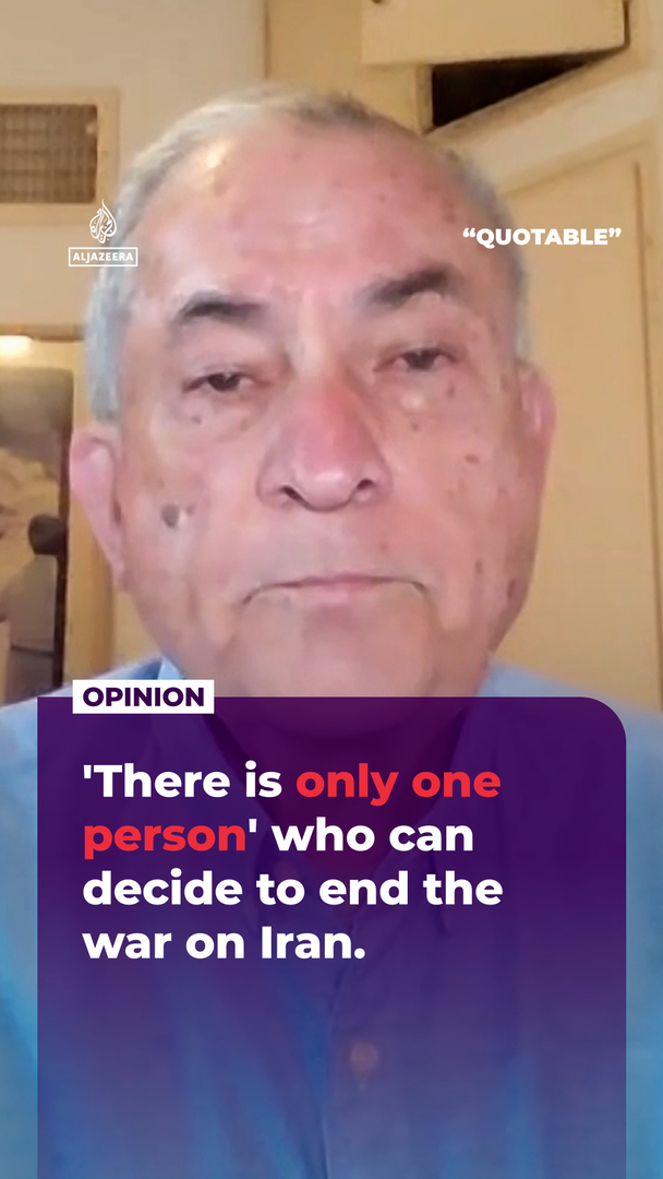 Video thumbnail for ‘There is only one person’ who can decide to end the war on Iran.