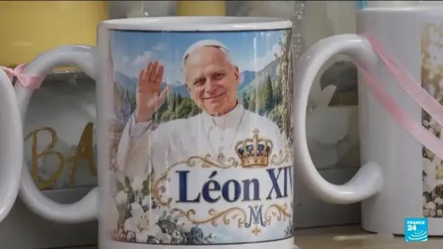 Video thumbnail for French hotels, souvenir shops benefit from pope business boost