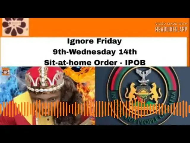 Video thumbnail for Ignore Friday 9th-Wednesday 14th Sit-at-home Order - IPOB ~ OsazuwaAkonedo