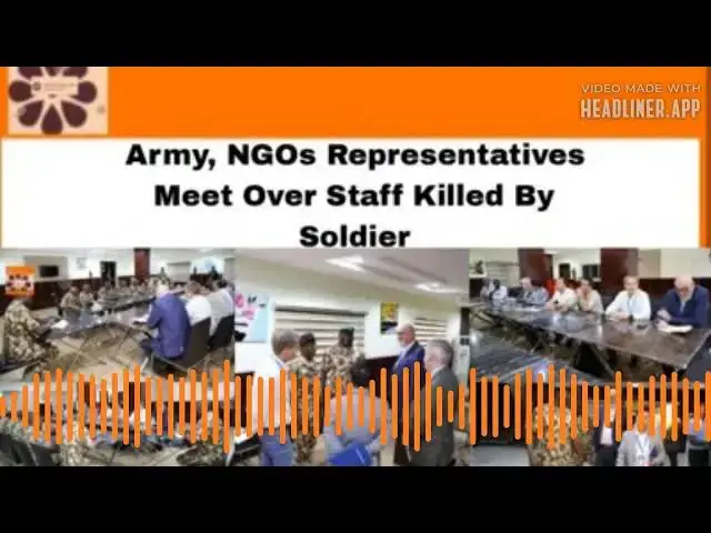 Video thumbnail for Army, NGOs Representatives Meet Over Staff Killed By Soldier ~ OsazuwaAkonedo