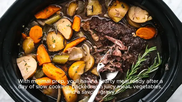 Video thumbnail for Slow Cooker Pot Roast Recipe