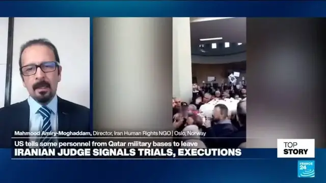 Video thumbnail for Urgent appeal amid deadly crackdown: Iran Human Rights presses UN Security Council to act