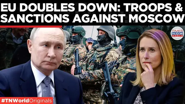 'Video thumbnail for Another Sanctions Round for Russia? EU Floats Troop and Arms Plans for Ukraine | Times Now World'