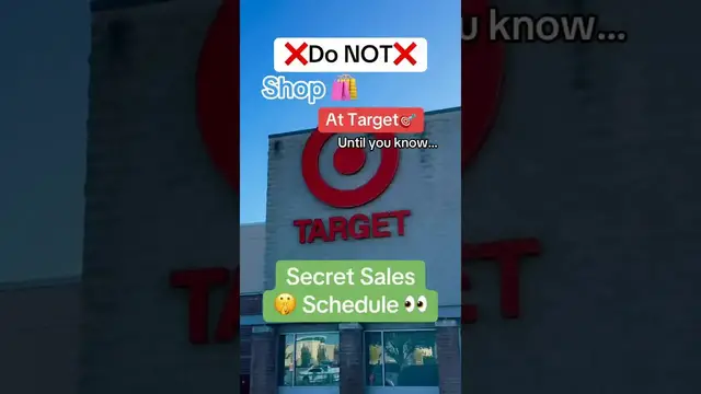 'Video thumbnail for Target Secret Discount Schedule ️ #target #moneytips #clearance'