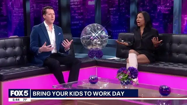 Video thumbnail for Bring Your Kids To Work day at FOX 5 NY