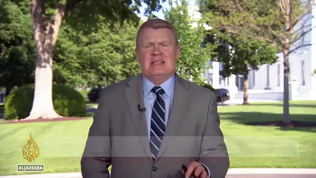 Video thumbnail for Trump rules out nuclear strike as US blockade pressures Iran