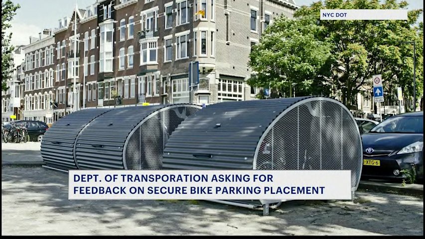 Video thumbnail for DOT looking to improve bike parking across NYC with New Yorkers' feedback