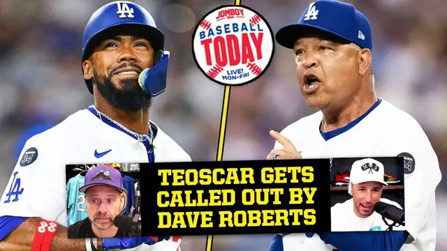 'Video thumbnail for Teoscar Hernandez gets called out by Dave Roberts | Baseball Today'
