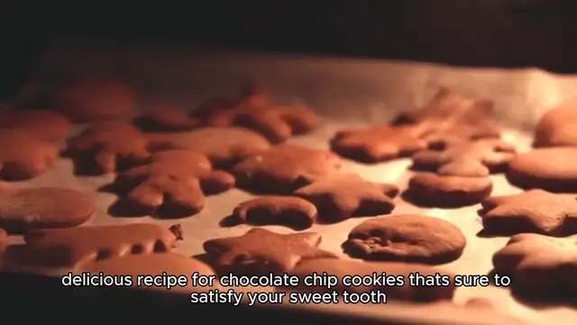 Video thumbnail for Chocolate chip cookies recipe