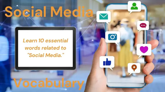 Video thumbnail for 10 Everyday Words Related to SOCIAL MEDIA|| Vocabulary || ESL Advice