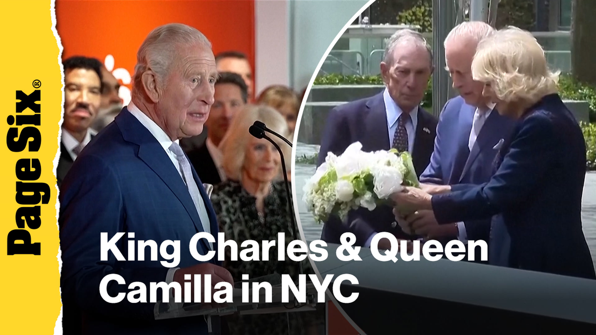 Video thumbnail for King Charles and Queen Camilla visit New York on day three of US trip