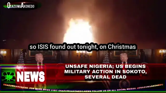 Video thumbnail for Unsafe Nigeria; US Begins Military Action In Sokoto, Several Dead