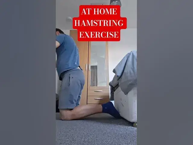Video thumbnail for AT HOME HAMSTRING EXERCISE #homeworkout #exercise #bodyweightworkout