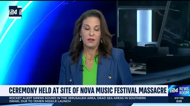 'Video thumbnail for Ceremony held at site of Nova music festival massacre'