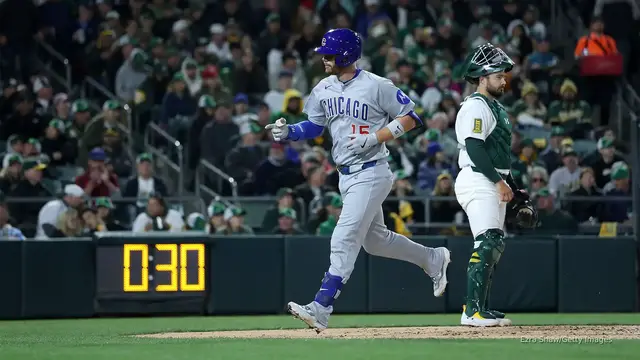 Video thumbnail for Cubs steal the show during A's 'home' opener at Triple-A stadium in Sacramento